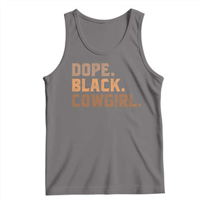 Dope Black Cowgirl Tank Top Black History Month African American TS10 Deep Heather Print Your Wear