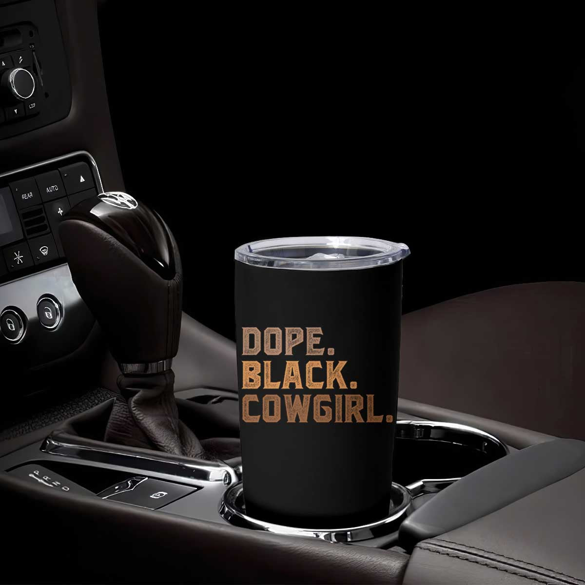 Dope Black Cowgirl Tumbler Cup Black History Month African American TS10 Print Your Wear