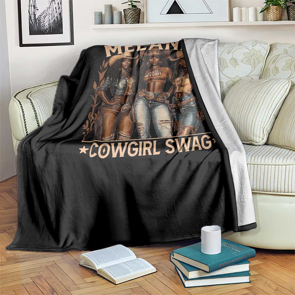 Melanin Cowgirls Throw Blanket Black History Month African Melanin Pride TS10 Print Your Wear