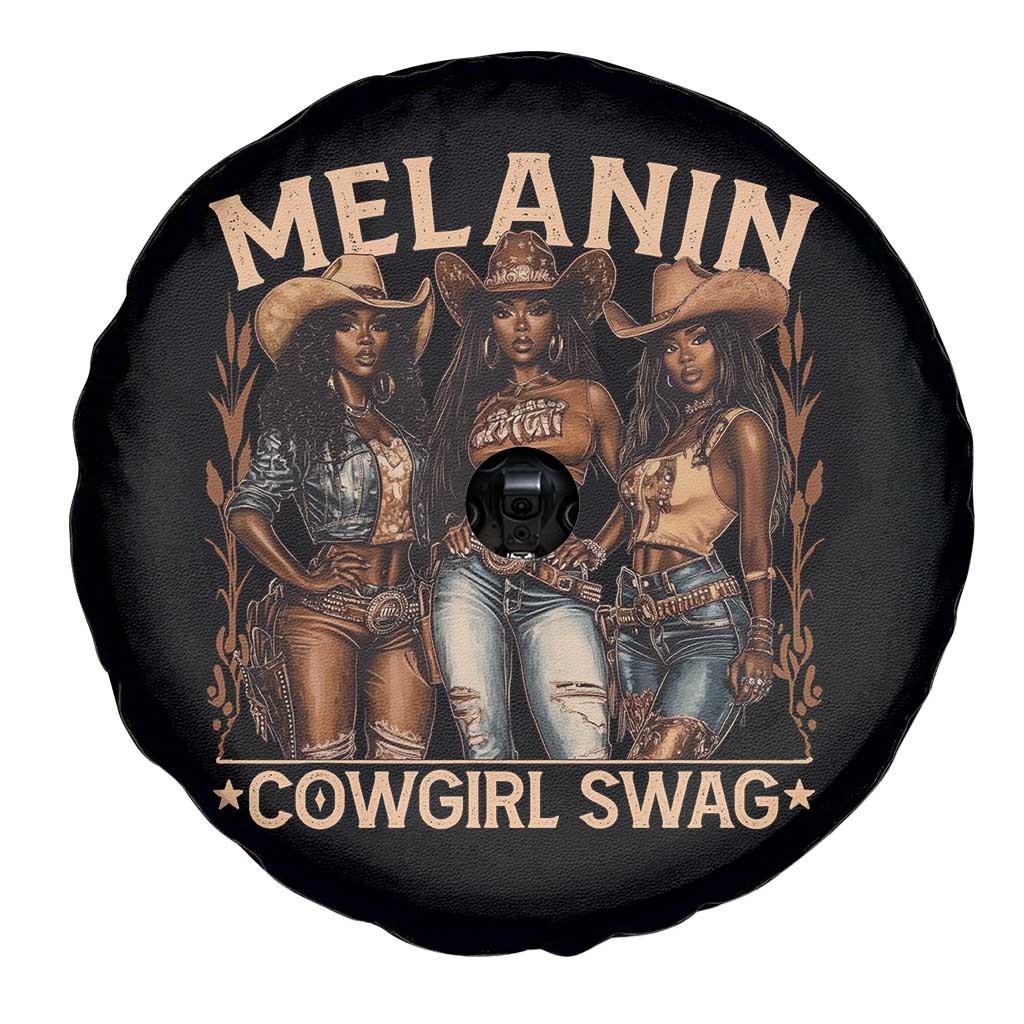 Melanin Cowgirls Spare Tire Cover Black History Month African Melanin Pride TS10 Print Your Wear