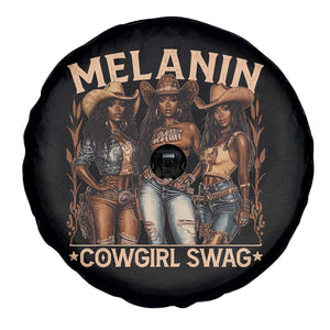 Melanin Cowgirls Spare Tire Cover Black History Month African Melanin Pride TS10 Print Your Wear