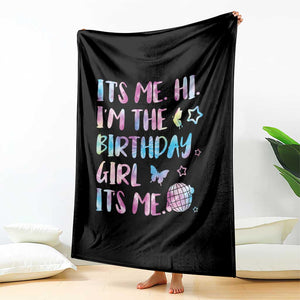 Its Me Hi Im The Birthday Girl Throw Blanket Tie Dye Colorful TS10 Print Your Wear