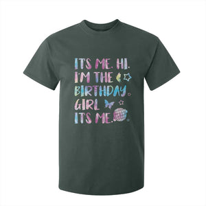 Its Me Hi Im The Birthday Girl T Shirt For Kid Tie Dye Colorful TS10 Dark Forest Green Print Your Wear