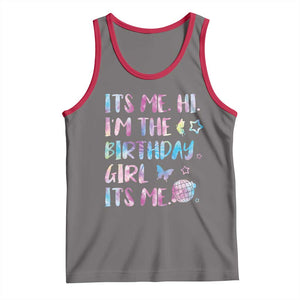 Its Me Hi Im The Birthday Girl Tank Top Tie Dye Colorful TS10 Deep Heather Red Print Your Wear