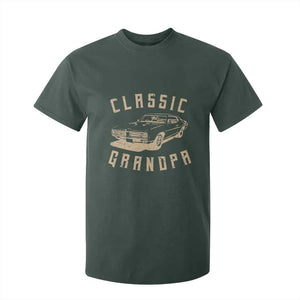 Funny Grandpa Classic Car Graphic T Shirt For Kid TS10 Dark Forest Green Print Your Wear