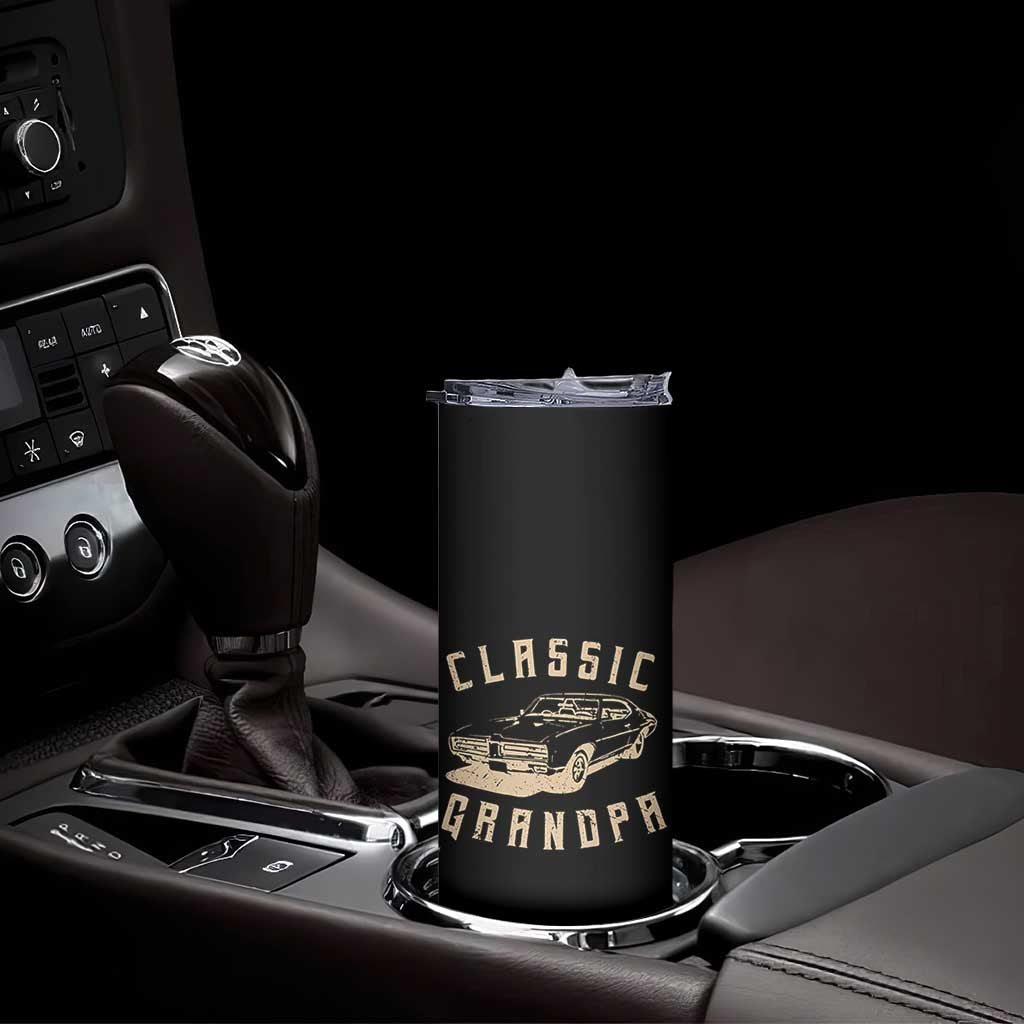 Funny Grandpa Classic Car Graphic Skinny Tumbler TS10 Print Your Wear