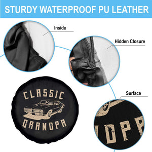 Funny Grandpa Classic Car Graphic Spare Tire Cover TS10 Print Your Wear