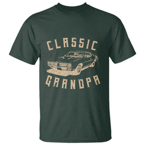 Funny Grandpa Classic Car Graphic T Shirt TS10 Dark Forest Green Print Your Wear