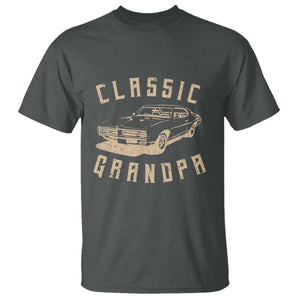 Funny Grandpa Classic Car Graphic T Shirt TS10 Dark Heather Print Your Wear