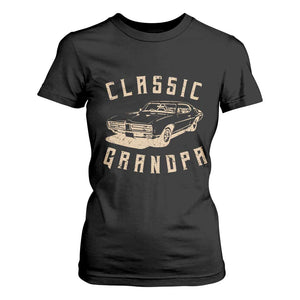 Funny Grandpa Classic Car Graphic T Shirt For Women TS10 Black Print Your Wear