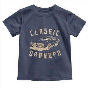 Funny Grandpa Classic Car Graphic Toddler T Shirt TS10 Navy Print Your Wear