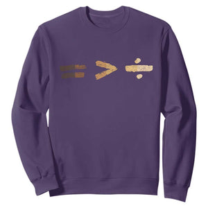 Equality Is Better than Division Sweatshirt Equal Rights Math Symbol TS10 Purple Print Your Wear