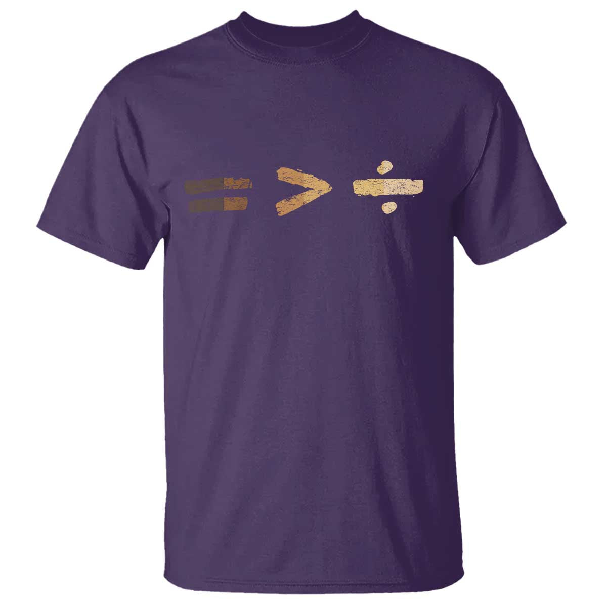 Equality Is Better than Division T Shirt Equal Rights Math Symbol TS10 Purple Print Your Wear