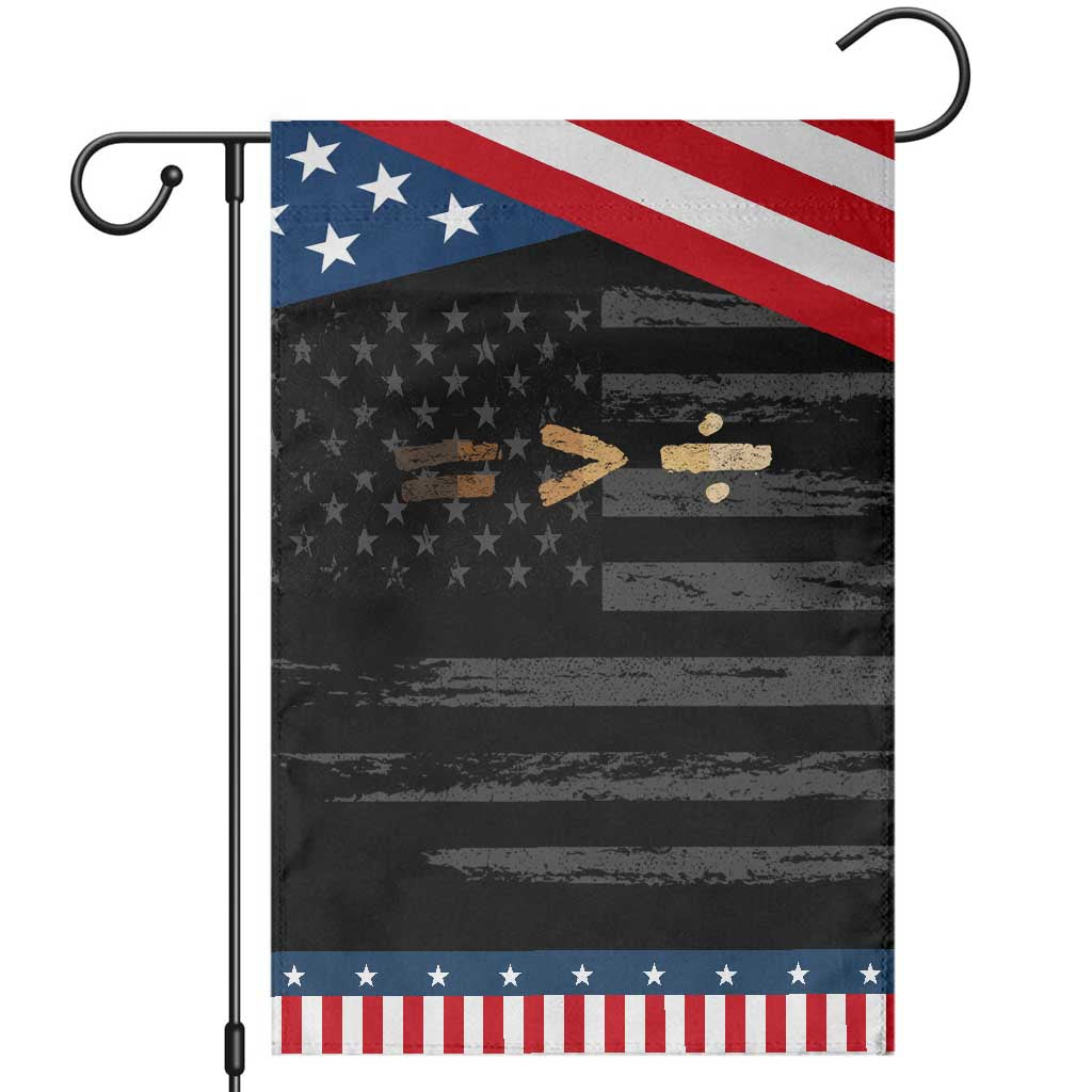 Equality Is Better than Division Garden Flag Equal Rights Math Symbol TS10 Distressed Black Blue Print Your Wear