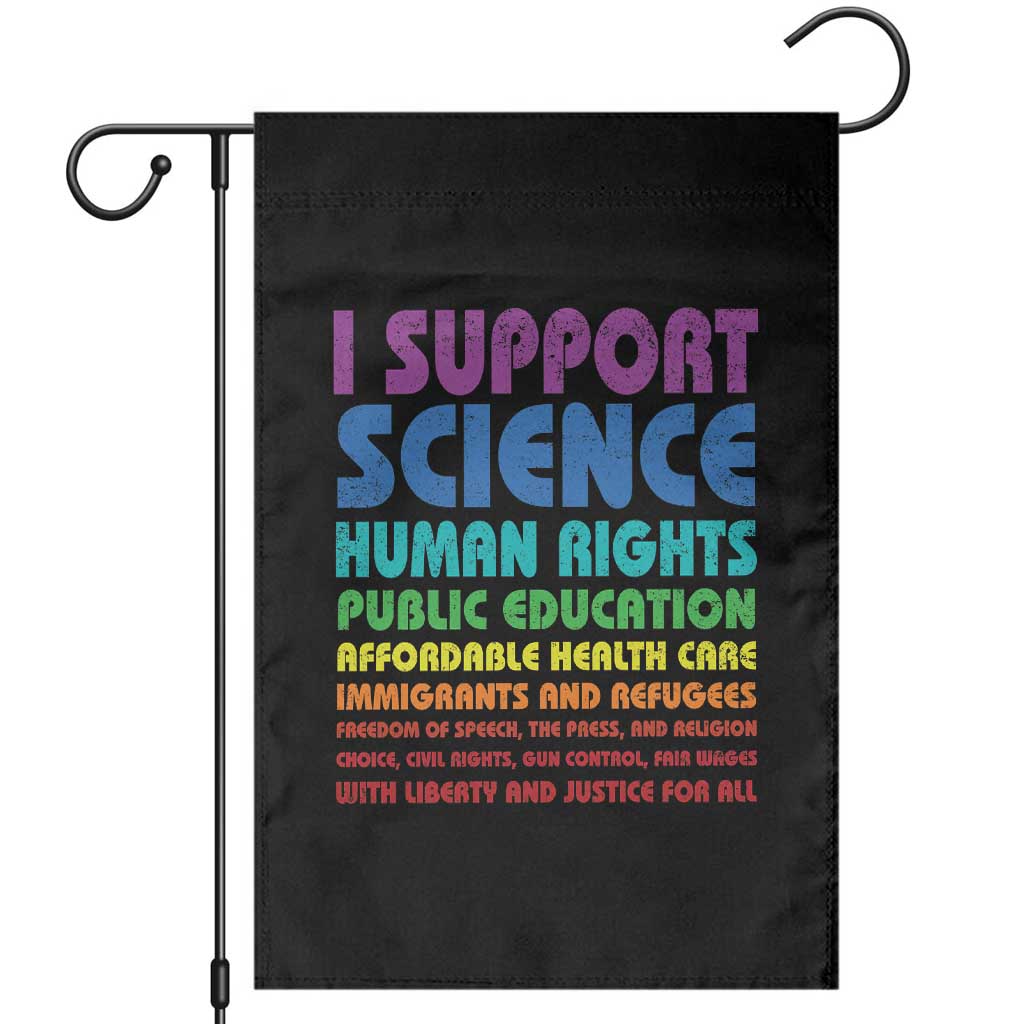 I Support Progressive Liberal Democratic Causes Protest Garden Flag TS10 Black Print Your Wear
