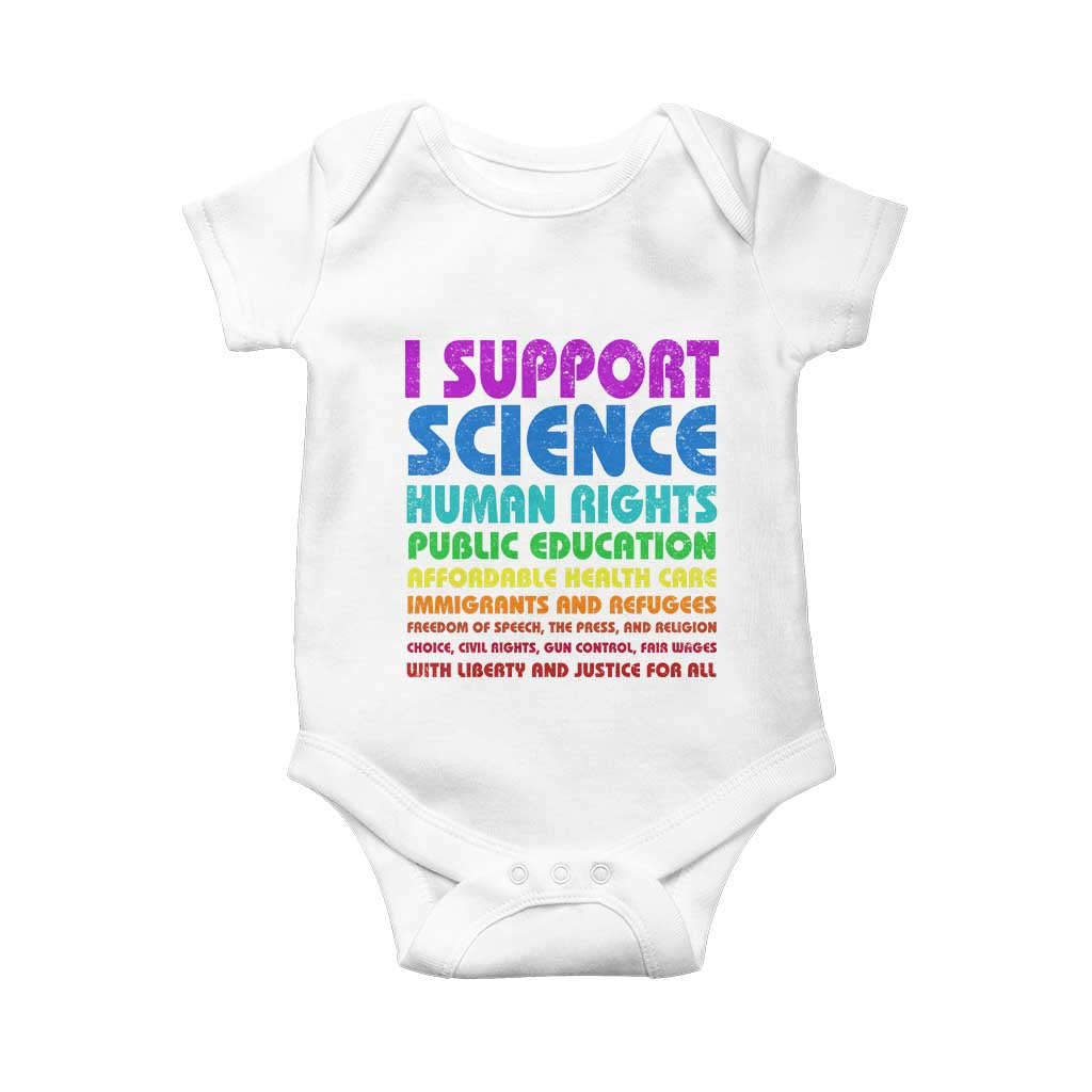 I Support Progressive Liberal Democratic Causes Protest Baby Onesie TS10 White Print Your Wear