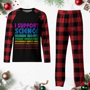 I Support Progressive Liberal Democratic Causes Protest Plaid Pajama Set TS10 Buffalo Plaid Print Your Wear