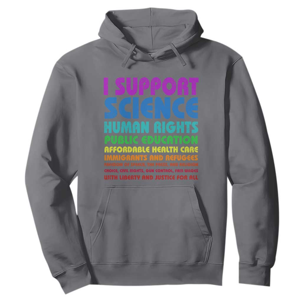 I Support Progressive Liberal Democratic Causes Protest Hoodie TS10 Charcoal Print Your Wear