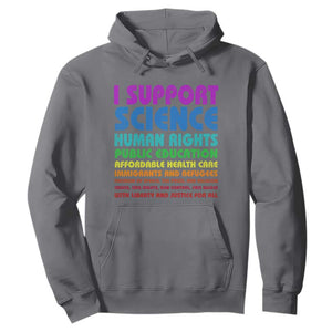 I Support Progressive Liberal Democratic Causes Protest Hoodie TS10 Charcoal Print Your Wear