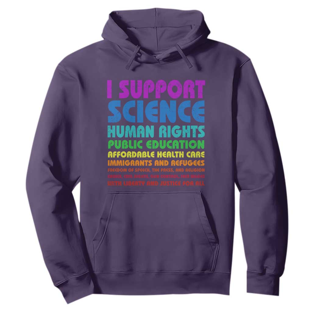 I Support Progressive Liberal Democratic Causes Protest Hoodie TS10 Purple Print Your Wear