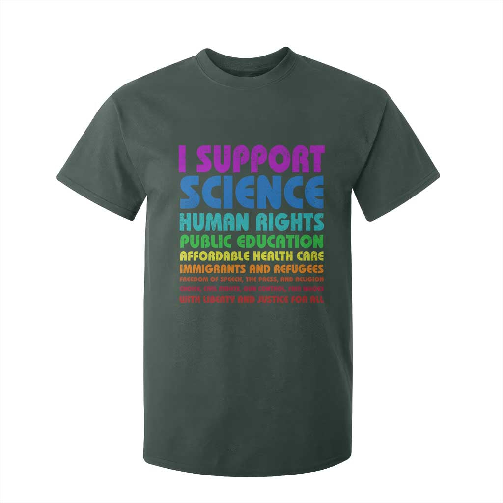 I Support Progressive Liberal Democratic Causes Protest T Shirt For Kid TS10 Dark Forest Green Print Your Wear