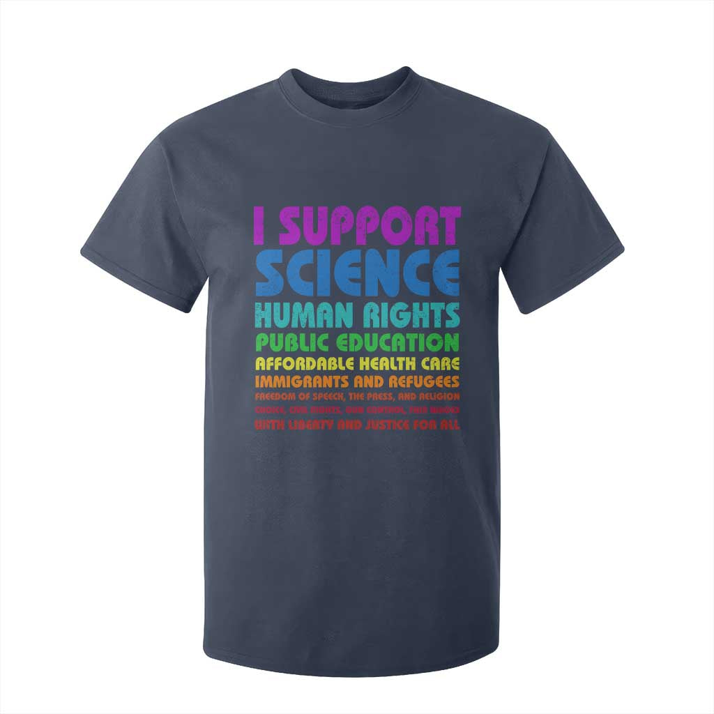 I Support Progressive Liberal Democratic Causes Protest T Shirt For Kid TS10 Navy Print Your Wear
