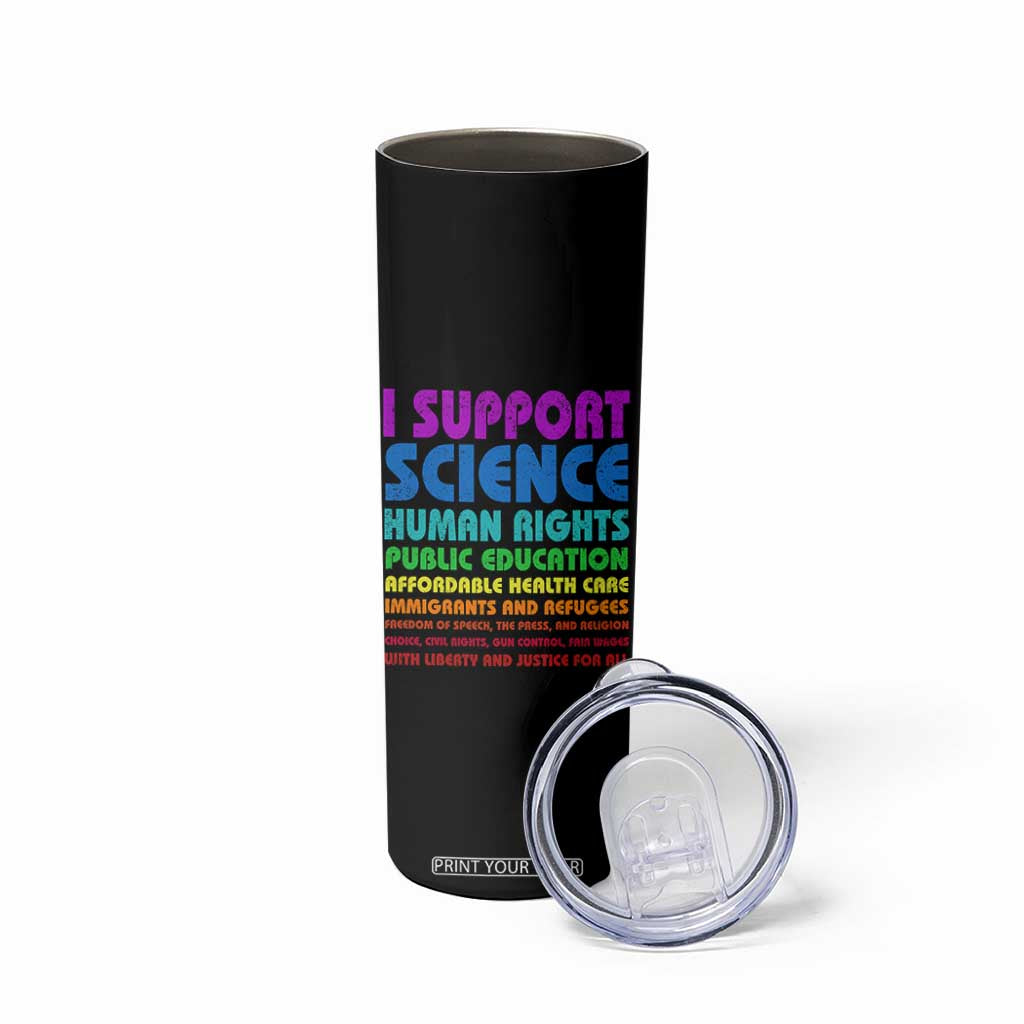 I Support Progressive Liberal Democratic Causes Protest Skinny Tumbler TS10 Print Your Wear