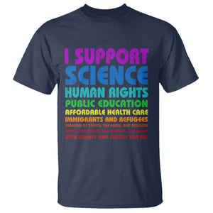 I Support Progressive Liberal Democratic Causes Protest T Shirt TS10 Navy Print Your Wear