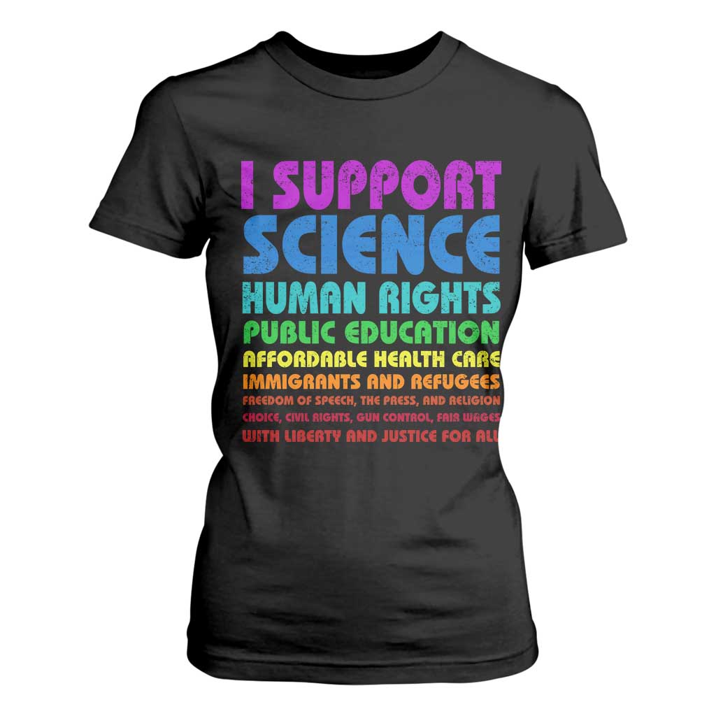 I Support Progressive Liberal Democratic Causes Protest T Shirt For Women TS10 Black Print Your Wear