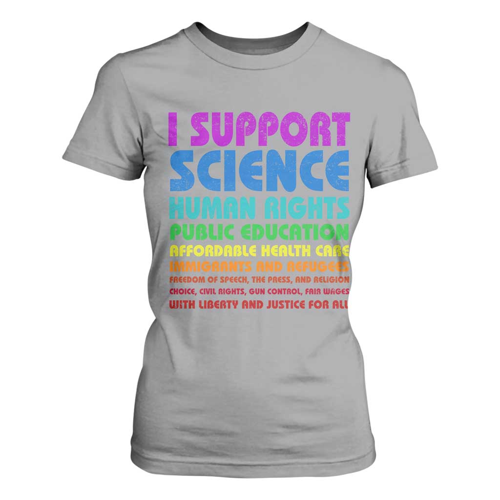 I Support Progressive Liberal Democratic Causes Protest T Shirt For Women TS10 Sport Gray Print Your Wear