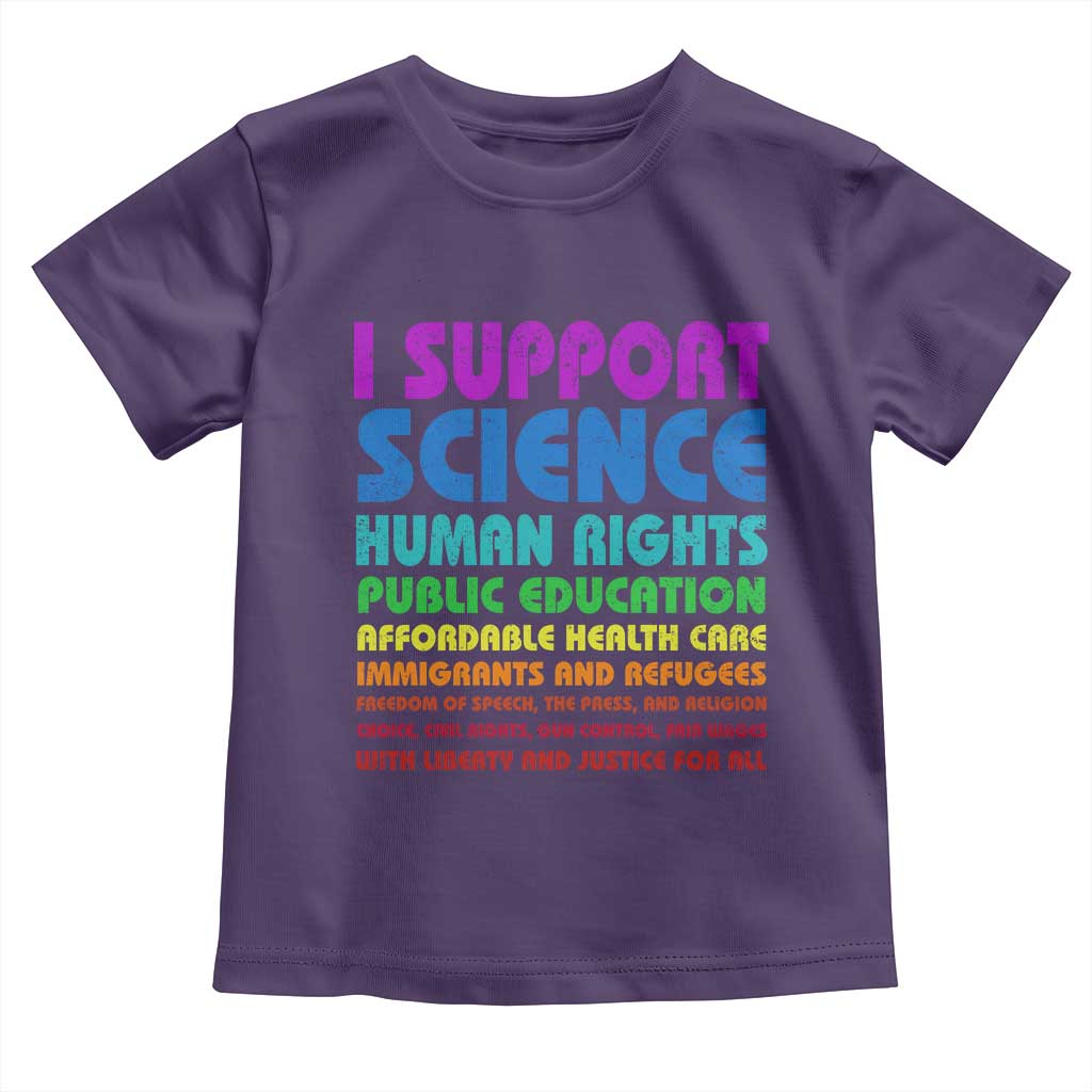 I Support Progressive Liberal Democratic Causes Protest Toddler T Shirt TS10 Purple Print Your Wear