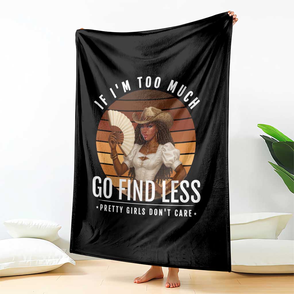 Black History African Melanin Cowgirl Throw Blanket Country Girls African American Western Tribute TS10 Print Your Wear