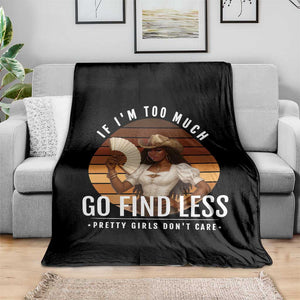 Black History African Melanin Cowgirl Throw Blanket Country Girls African American Western Tribute TS10 Print Your Wear