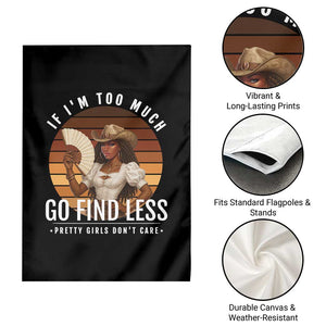 Black History African Melanin Cowgirl Garden Flag Country Girls African American Western Tribute TS10 Print Your Wear