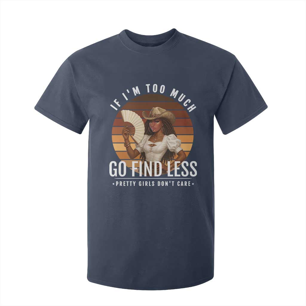 Black History African Melanin Cowgirl T Shirt For Kid Country Girls African American Western Tribute TS10 Navy Print Your Wear