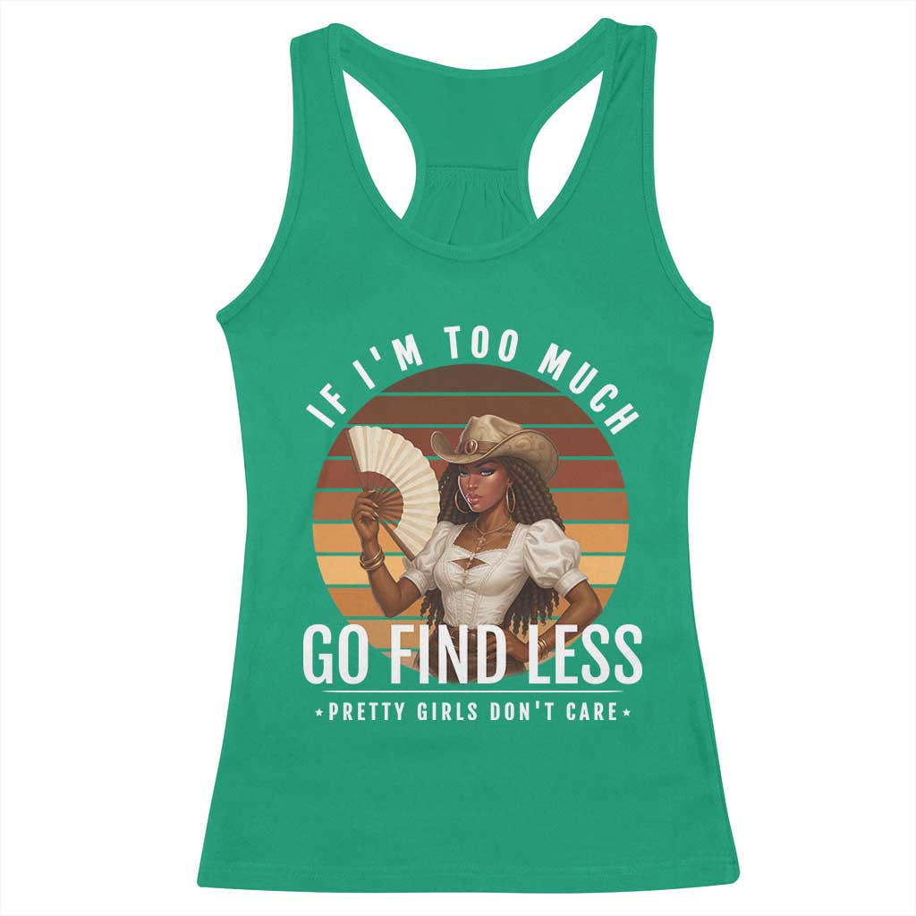 Black History African Melanin Cowgirl Racerback Tank Top Country Girls African American Western Tribute TS10 Irish Green Print Your Wear