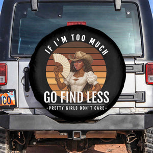 Black History African Melanin Cowgirl Spare Tire Cover Country Girls African American Western Tribute TS10 No hole Black Print Your Wear