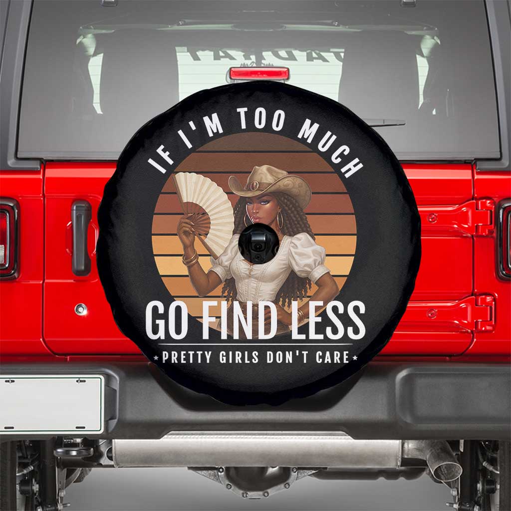 Black History African Melanin Cowgirl Spare Tire Cover Country Girls African American Western Tribute TS10 Black Print Your Wear