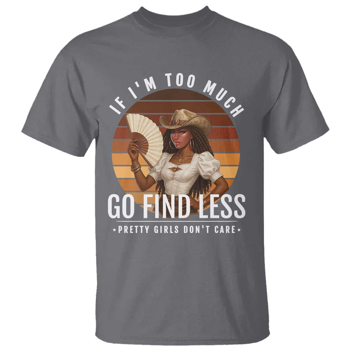 Black History African Melanin Cowgirl T Shirt Country Girls African American Western Tribute TS10 Charcoal Print Your Wear
