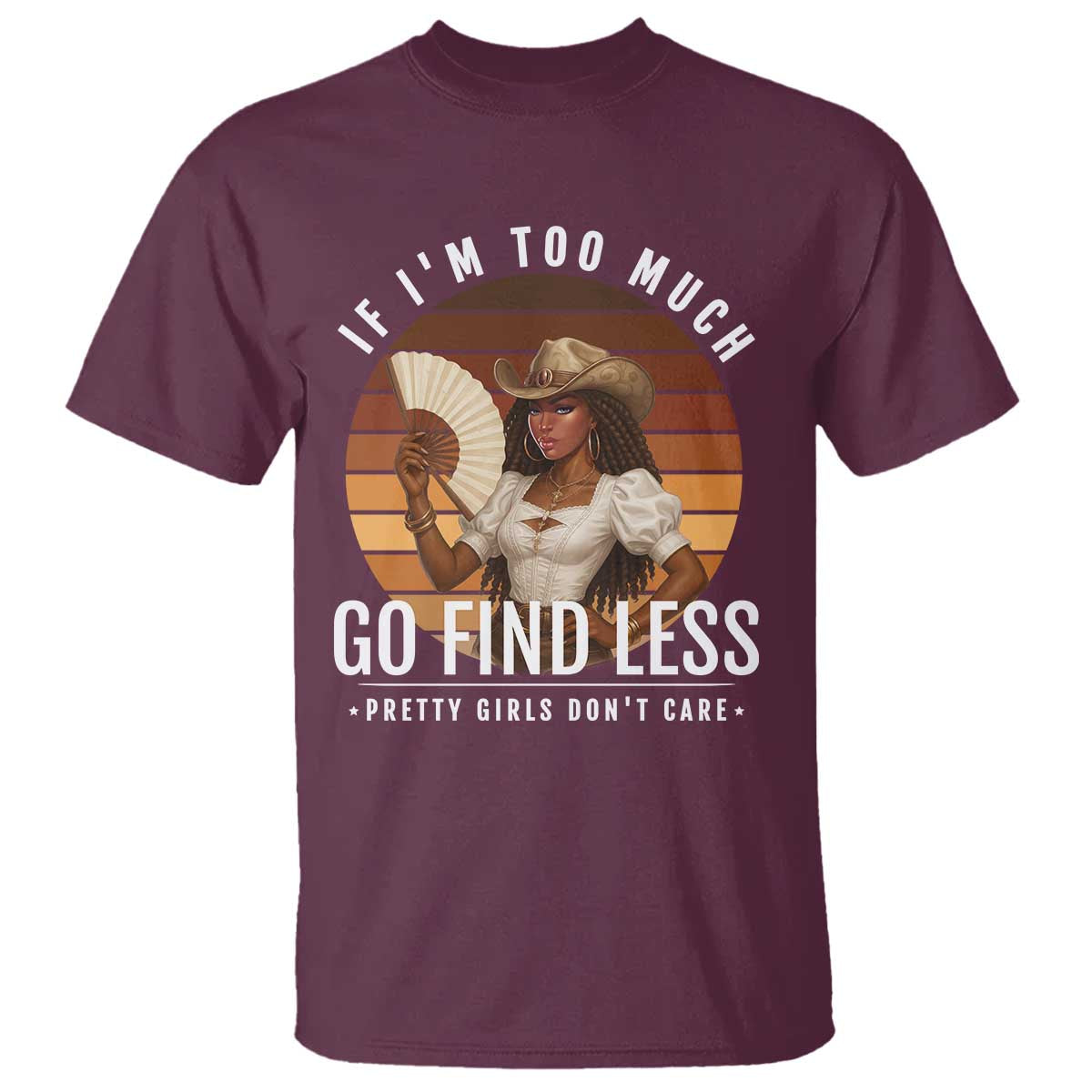 Black History African Melanin Cowgirl T Shirt Country Girls African American Western Tribute TS10 Maroon Print Your Wear
