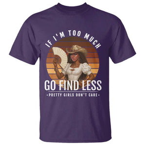 Black History African Melanin Cowgirl T Shirt Country Girls African American Western Tribute TS10 Purple Print Your Wear
