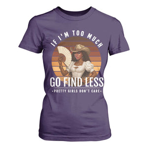 Black History African Melanin Cowgirl T Shirt For Women Country Girls African American Western Tribute TS10 Purple Print Your Wear