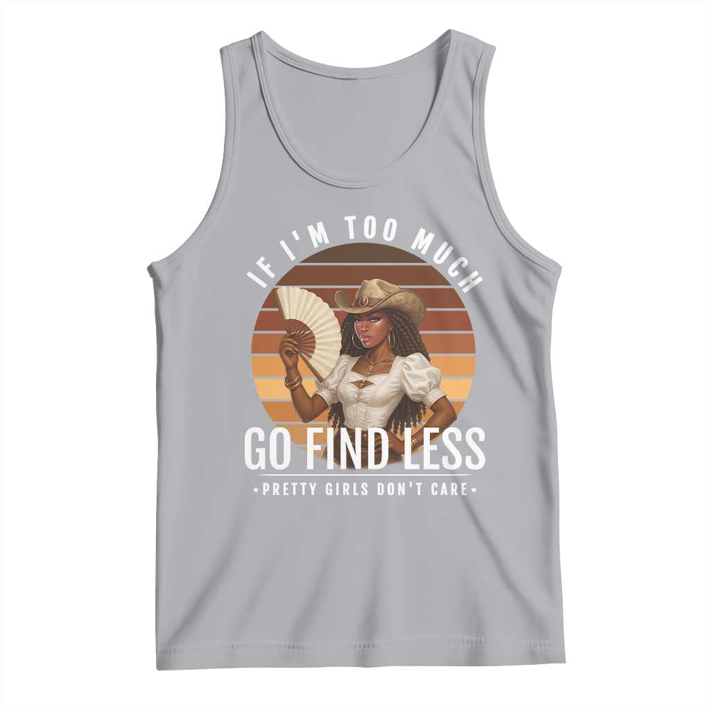 Black History African Melanin Cowgirl Tank Top Country Girls African American Western Tribute TS10 Athletic Heather Print Your Wear