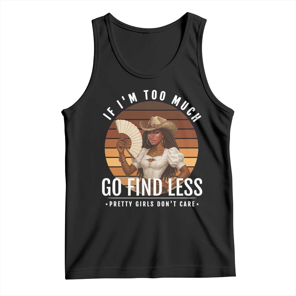 Black History African Melanin Cowgirl Tank Top Country Girls African American Western Tribute TS10 Black Print Your Wear