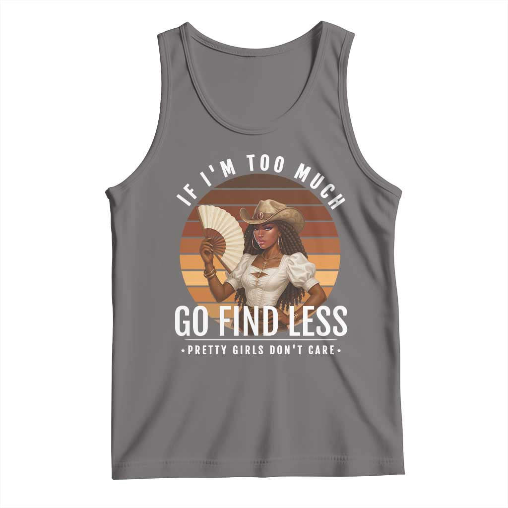 Black History African Melanin Cowgirl Tank Top Country Girls African American Western Tribute TS10 Deep Heather Print Your Wear