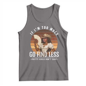 Black History African Melanin Cowgirl Tank Top Country Girls African American Western Tribute TS10 Deep Heather Print Your Wear