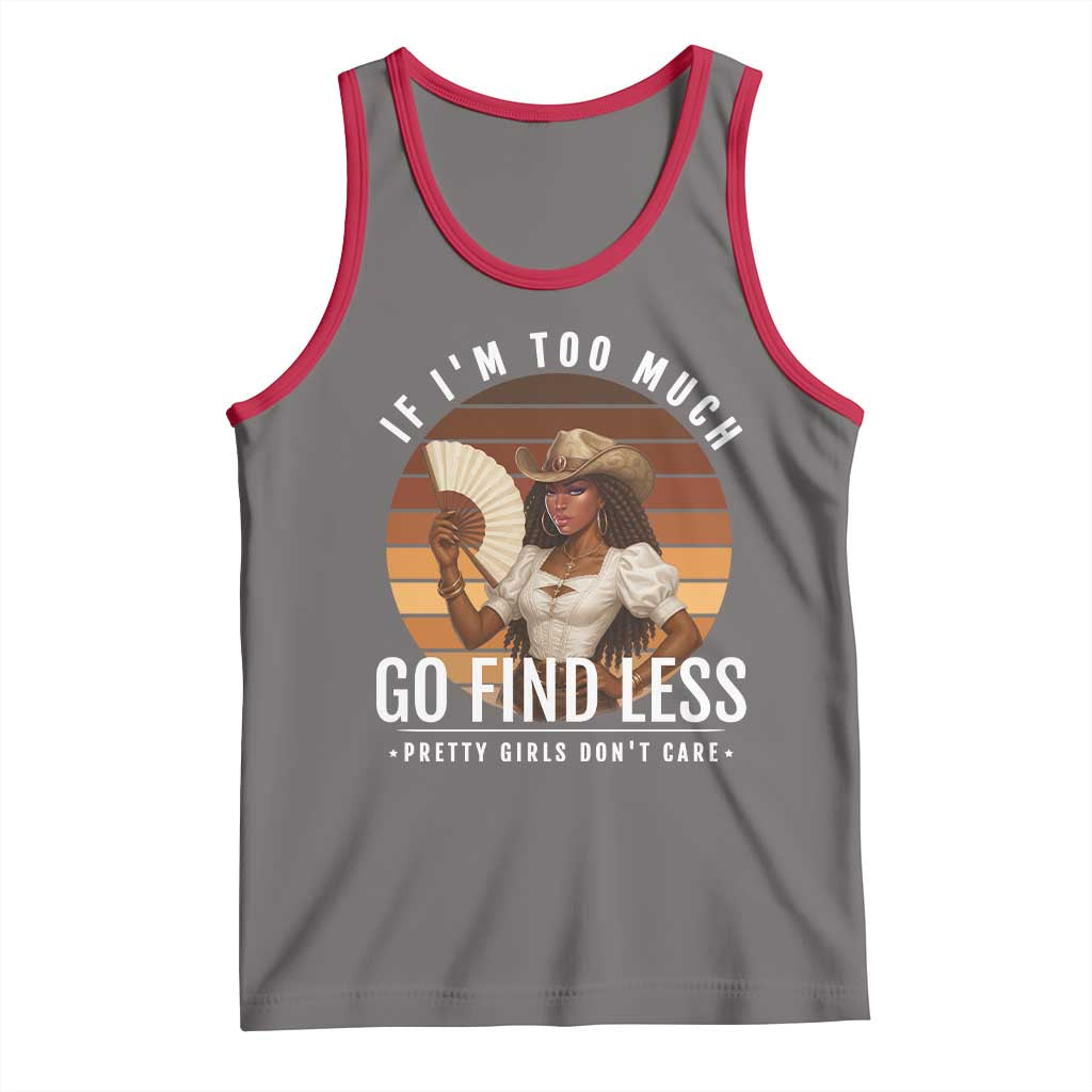Black History African Melanin Cowgirl Tank Top Country Girls African American Western Tribute TS10 Deep Heather Red Print Your Wear