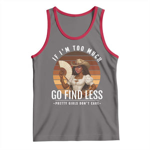 Black History African Melanin Cowgirl Tank Top Country Girls African American Western Tribute TS10 Deep Heather Red Print Your Wear