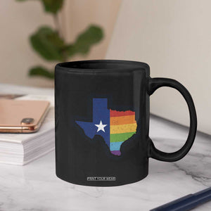LGBTQ Texas State Flag Coffee Mug TS10 Print Your Wear