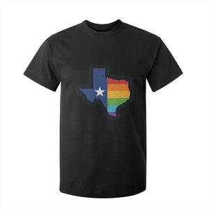 LGBTQ Texas State Flag T Shirt For Kid TS10 Black Print Your Wear